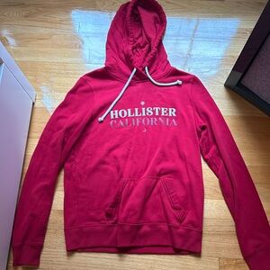 Hollister hoodie, red, small